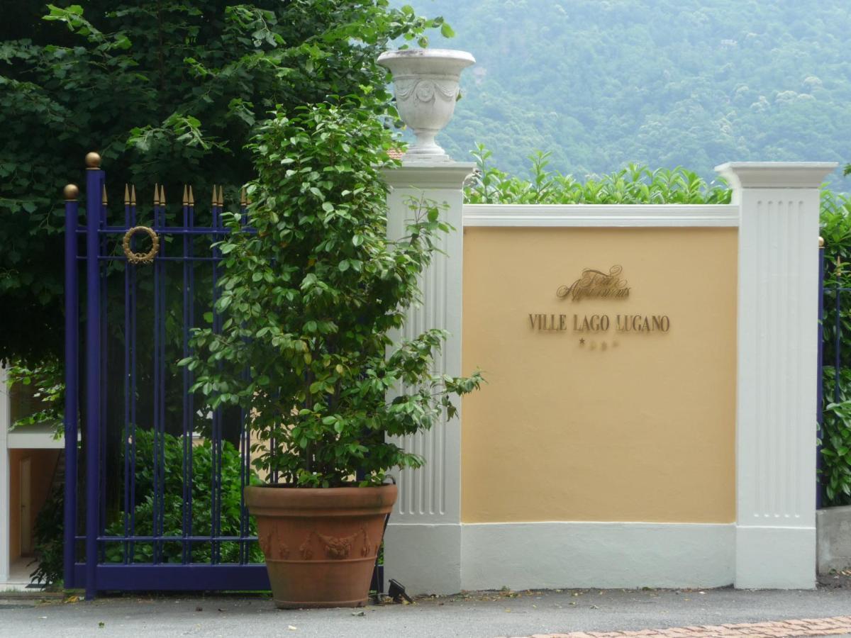 Ville Lago Lugano Porto Ceresio Esterno foto