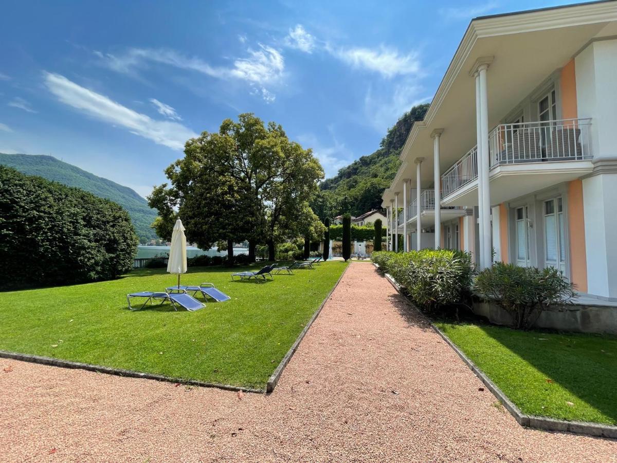 Ville Lago Lugano Porto Ceresio Esterno foto