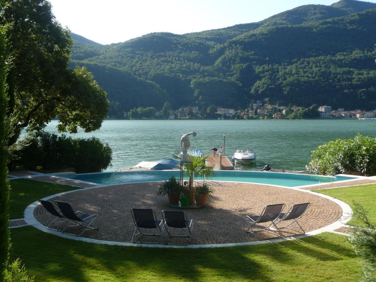 Ville Lago Lugano Porto Ceresio Esterno foto