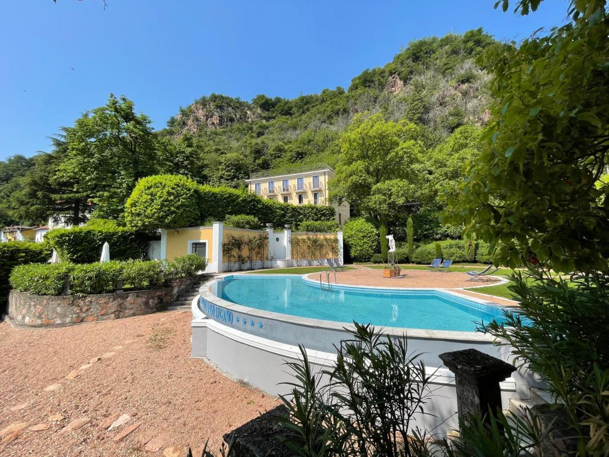 Ville Lago Lugano Porto Ceresio Esterno foto