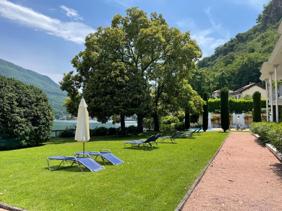Ville Lago Lugano Porto Ceresio Esterno foto