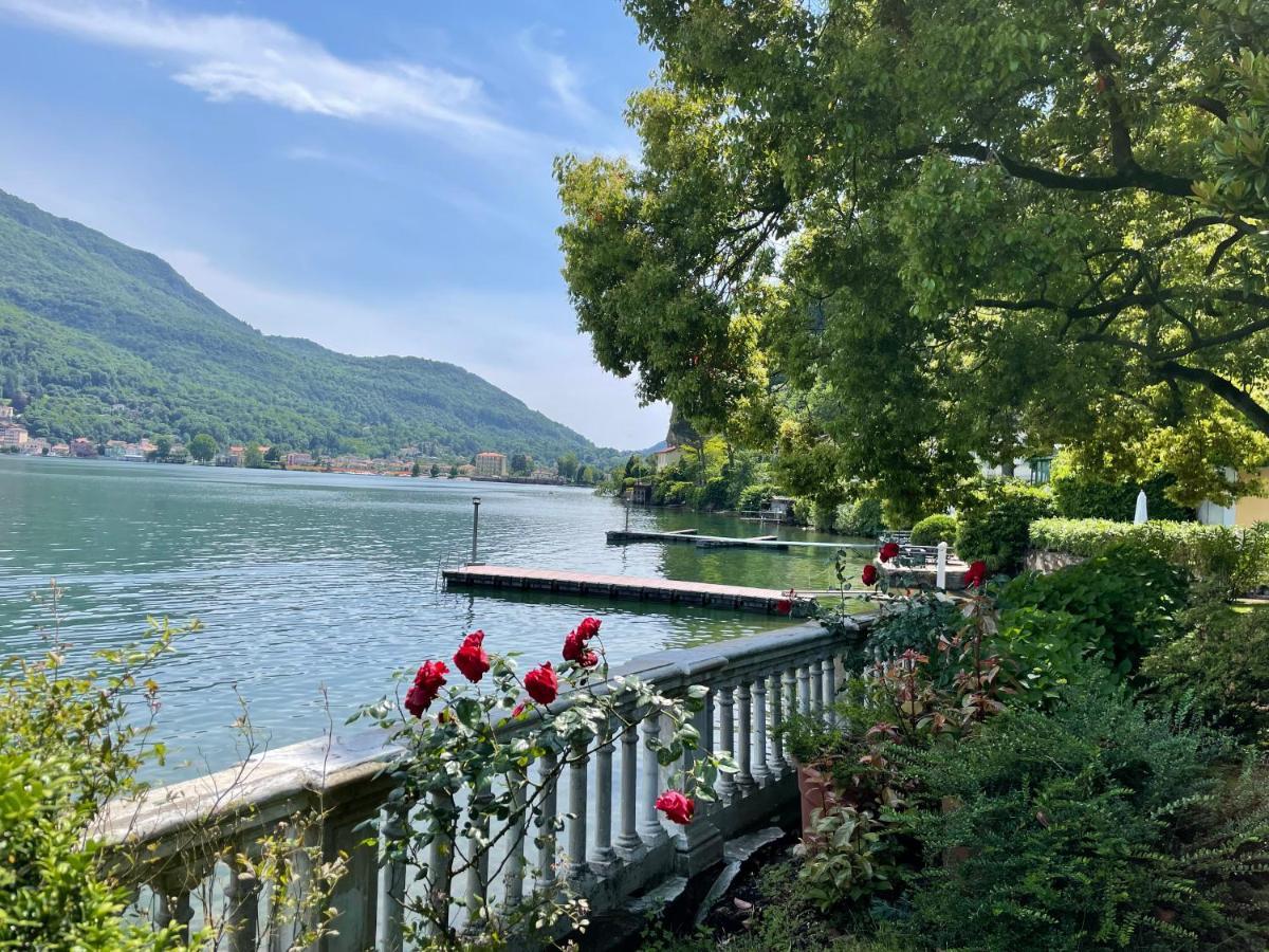 Ville Lago Lugano Porto Ceresio Esterno foto