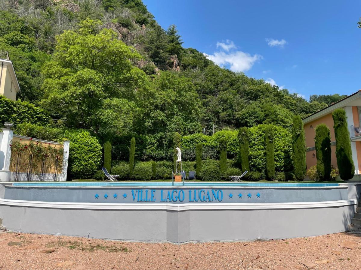 Ville Lago Lugano Porto Ceresio Esterno foto