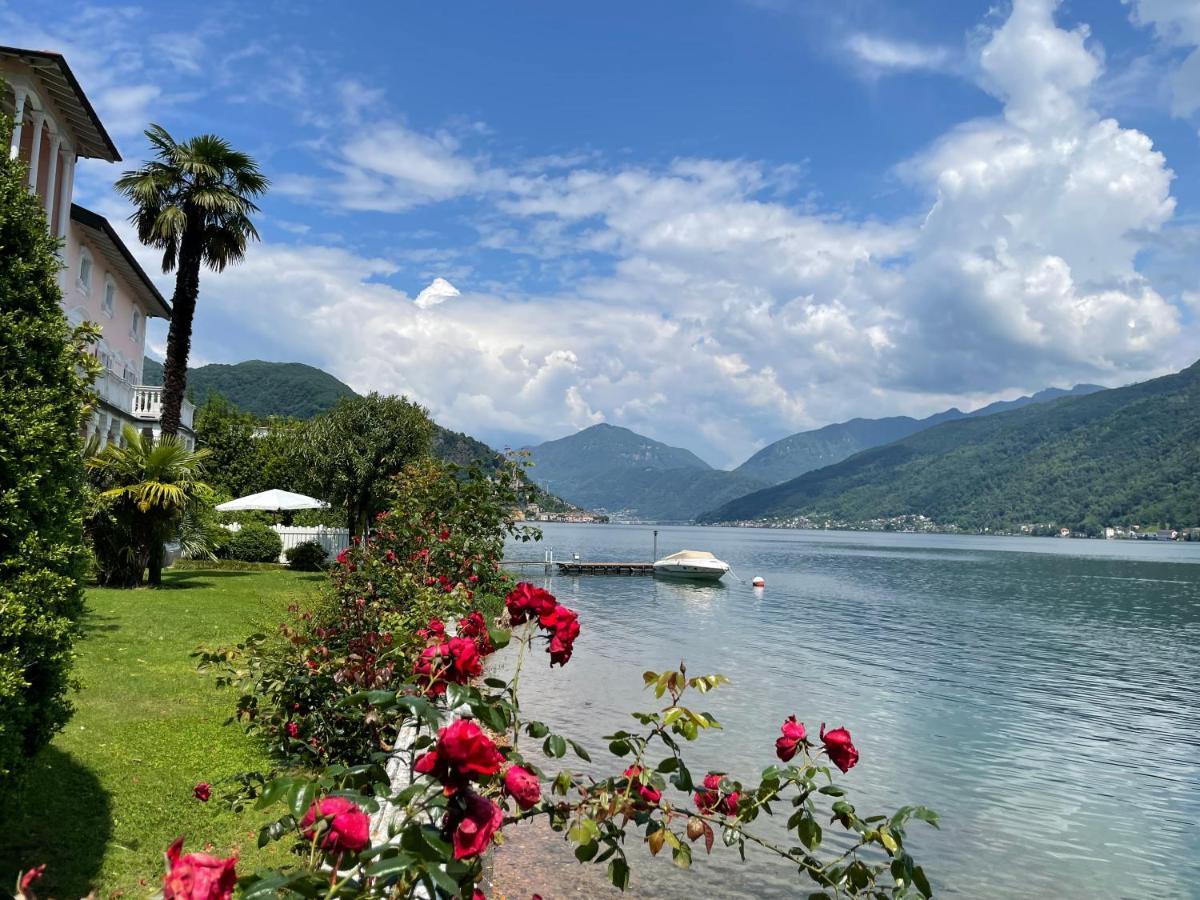 Ville Lago Lugano Porto Ceresio Esterno foto