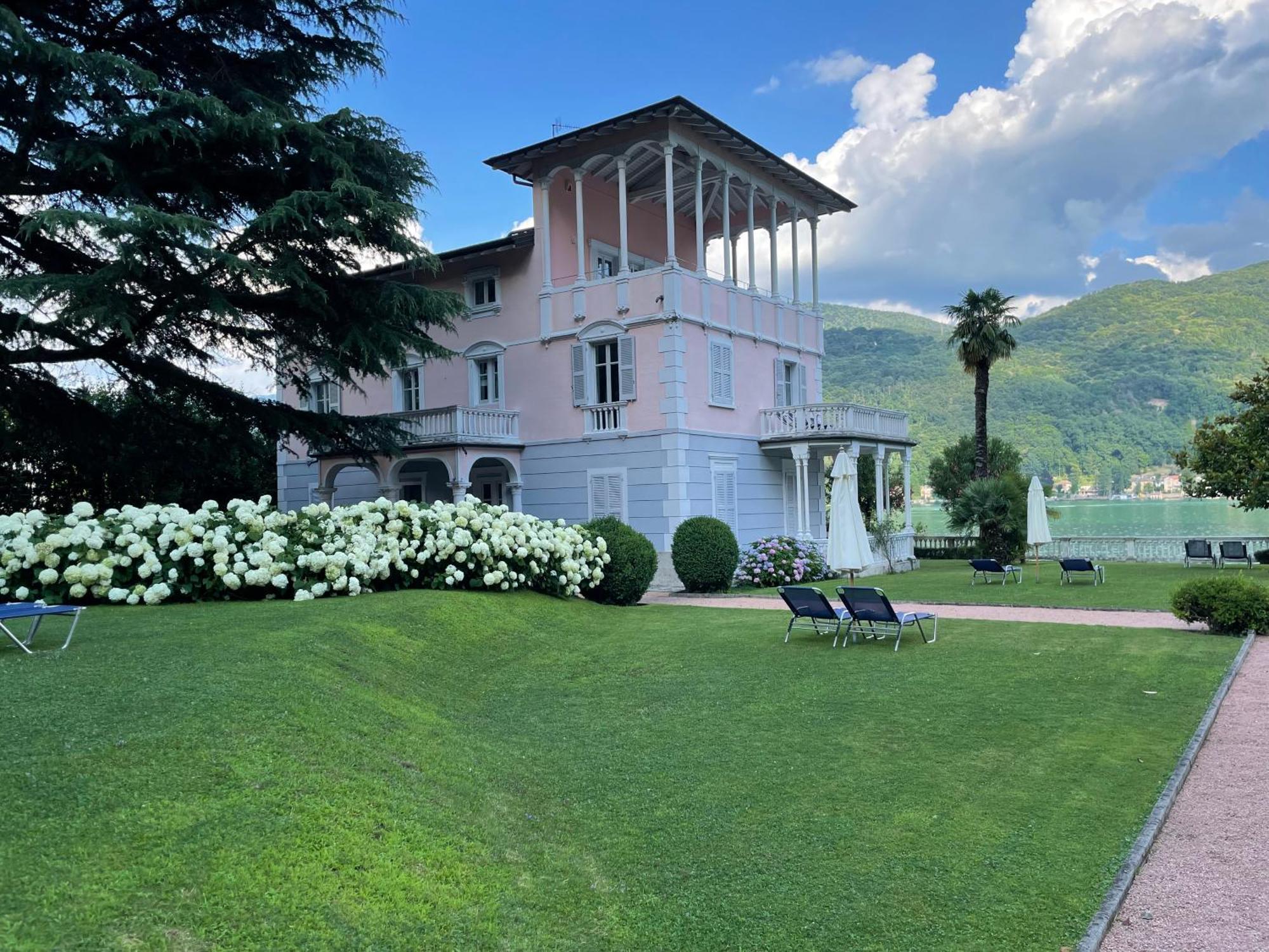 Ville Lago Lugano Porto Ceresio Esterno foto